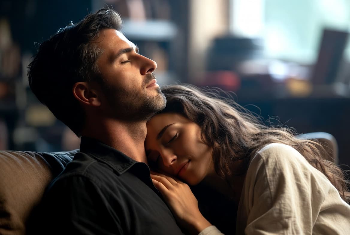 Couple strengthening their relationship